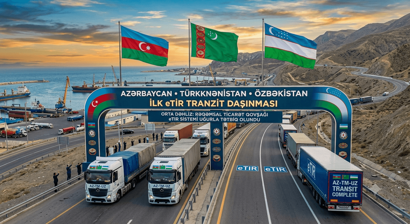 Azərbaycan, Türkmənistan və Özbəkistan arasında ilk eTIR tranzit daşınması həyata keçirildi.